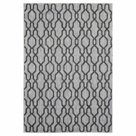 UNITED WEAVERS OF AMERICA 7 ft. 10 in. x 10 ft. 6 in. Augusta Belle Mare Black Rectangle Oversize Rug 3900 10470 912